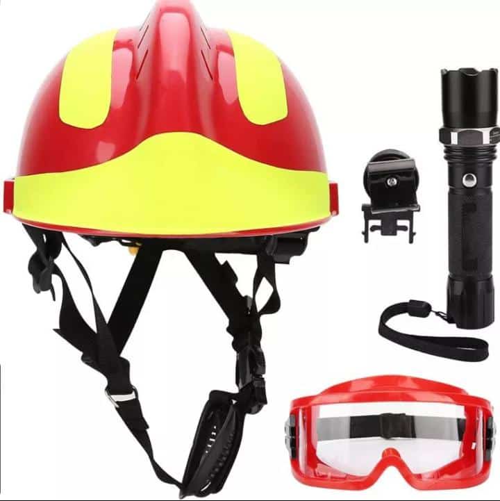 Casco de rescate con linterna y gafas SN068