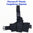 Piernera 3 en 1: Pistola, Porta cargadores y Esposas, calidad Sn036