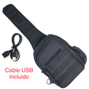 Mochila Táctica Pechera CON USB Crossbody Calidad Original 6 Lts Gjp Wz967