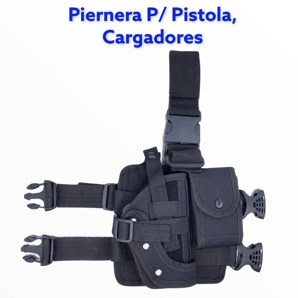 Piernera 2 en 1: Pistola y Porta cargadores, calidad Sn037
