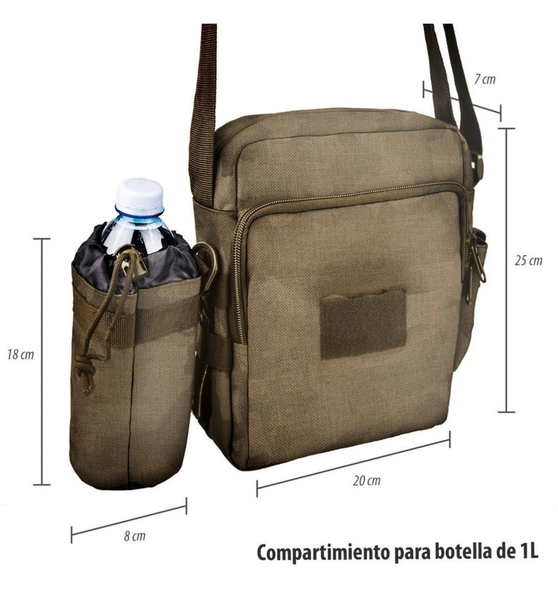 Mochila Tactica Militar Inclinado Con Espacio Para Botella Exterior Gj856