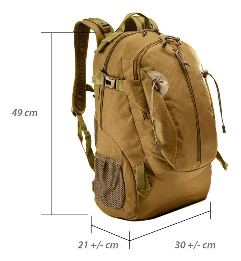 Mochila táctica 35 lts, escolar, ciclista, uso rudo, computadora GJ605