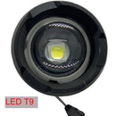 Lámpara Táctica c/Zoom parecida a DT12, 10,000 Lms Led T9 VOG105