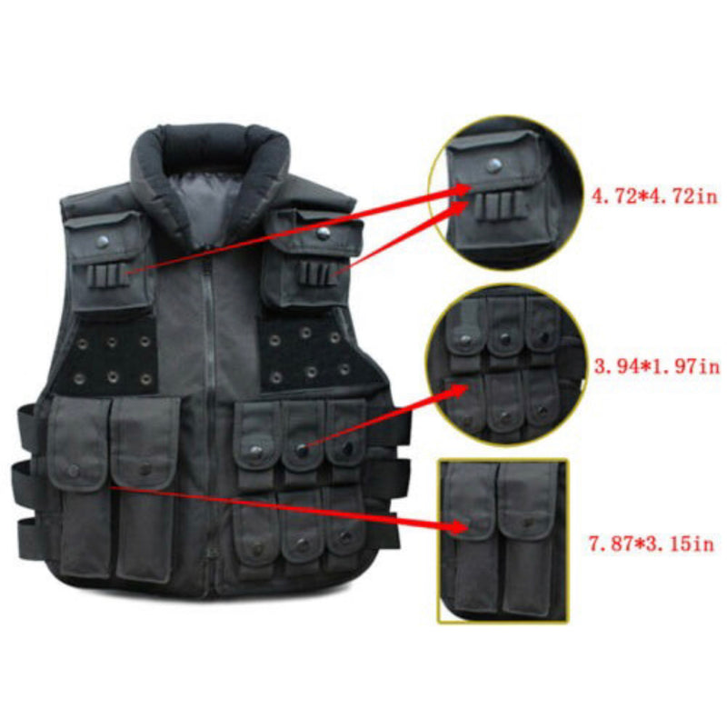 Chaleco Tactical Molle Plate Carrier Chaleco Swat Battle Airsoft PJ162