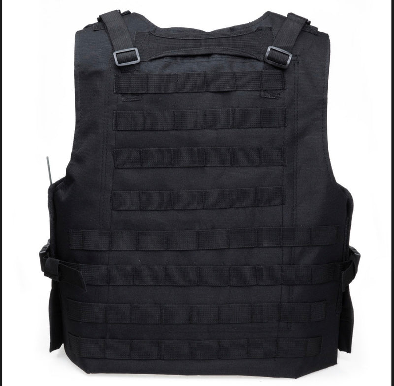 Chaleco táctico militar SWAT Unisex, chaleco de policía negro de