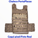 Chaleco Porta Placas delantera y trasera, c/PORTA CARGADORES, sistema molle, Contactel P/parches, Producto de Calidad Sn038