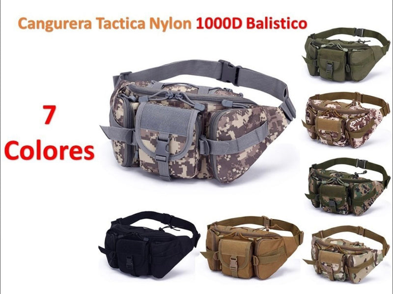 Cangurera Tactica Militar Impermeable Molle T08