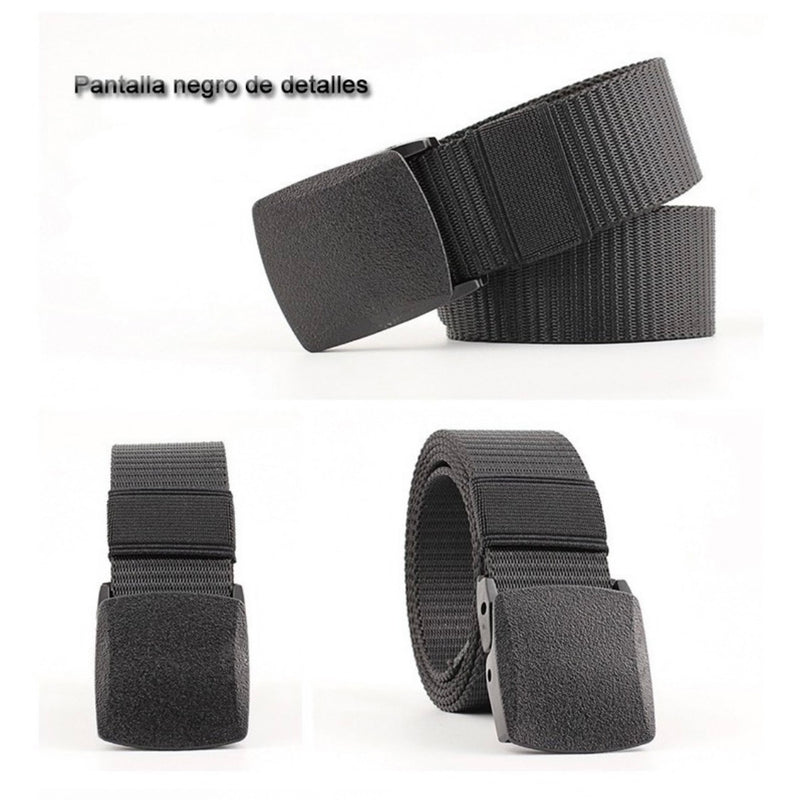 Cinturon Tactico Nylon Impermeable Militar Ajustable P/125cm BB231