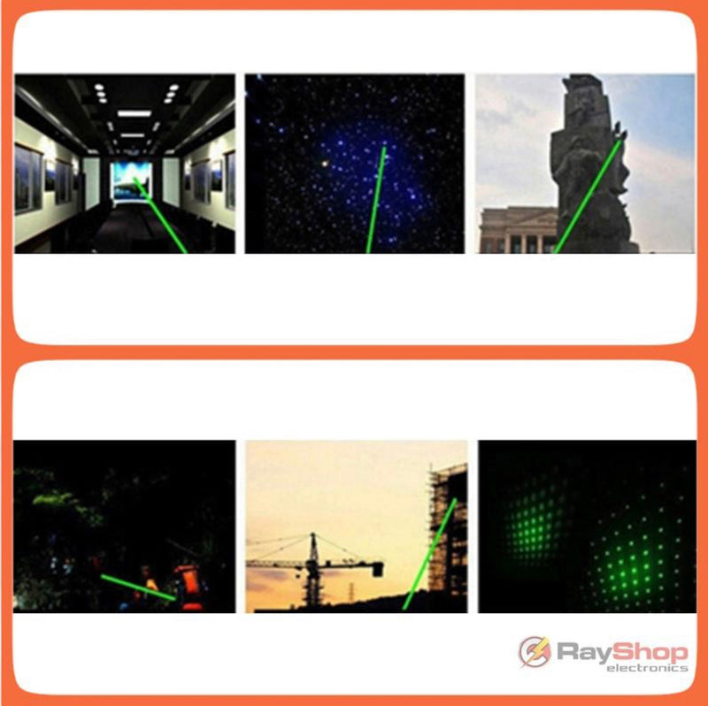 Laser de colores figuras multipuntos, kms de distancia, luz verde DZ710J