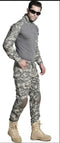 Camisa Playera Uniforme Militar Gotcha Airsoft Jersey Rápida Policía Parches Coderas X211