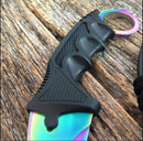 Cuchillo Tipo Karambit color TORNASOL Tactica Survivor Caceria F580