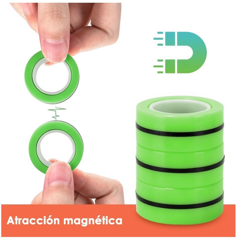 Anillo Magnético Juguete Para Aliviar Estrés 3 Piezas TL-01