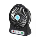 Mini Ventilador Portatil 3 Vel Luz Led Recargable Usb Dt219