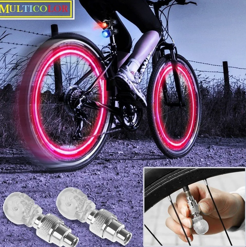 Pie del pedal barato bicicleta Powered coloridas luces LED Patada